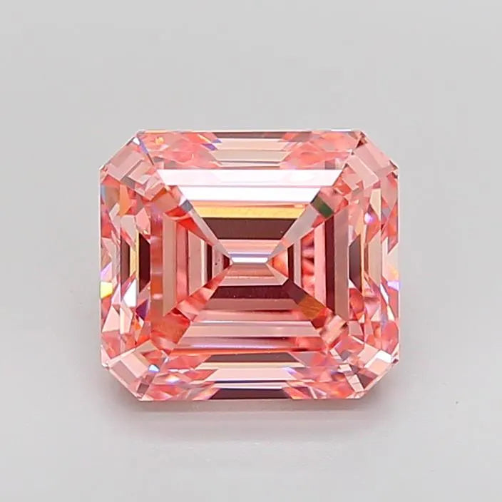 5.07ct Emerald Lab Grown Diamond (Colour Fancy Vivid Pink, Clarity VS1, IGI Certified)