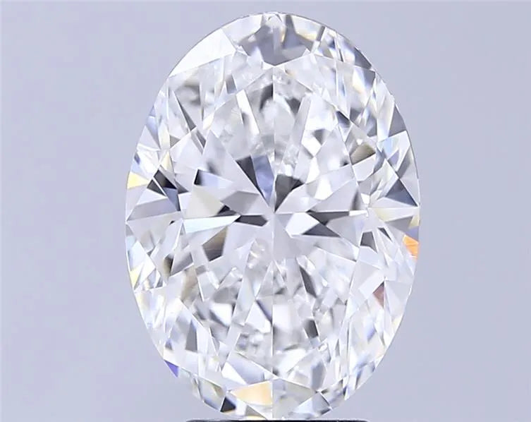 5.07ct Oval Lab Grown Diamond (Colour E, Clarity VVS1, IGI Certified)