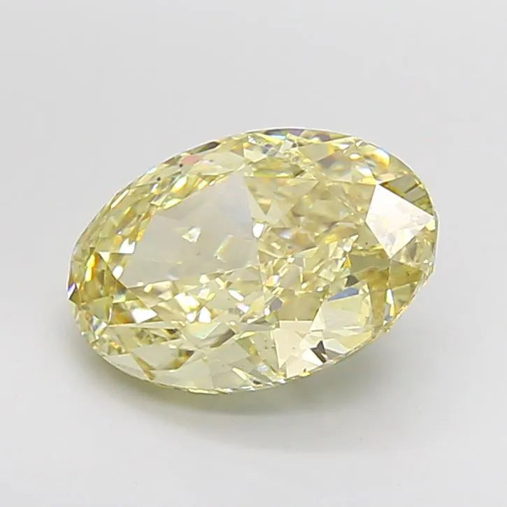 5.07ct Oval Lab Grown Diamond (Colour Fancy Yellow, Clarity VS2, IGI Certified)