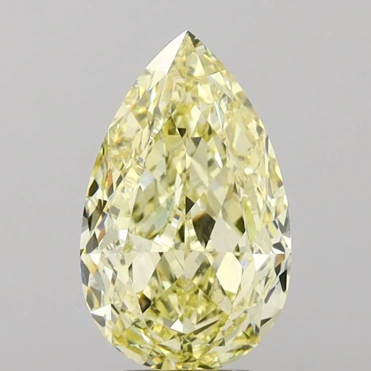 5.07ct Pear Lab Grown Diamond (Colour Fancy Intense Yellow, Clarity VVS2, IGI Certified)