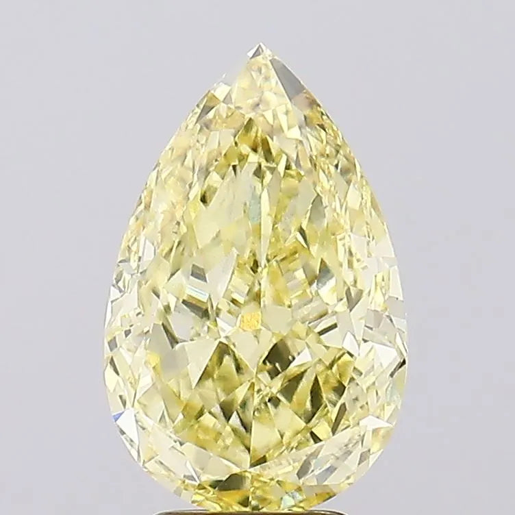 5.07ct Pear Lab Grown Diamond (Colour Fancy Yellow, Clarity VS1, IGI Certified)