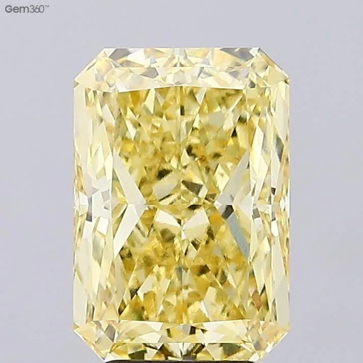 5.07ct Radiant Lab Grown Diamond (Colour Fancy Vivid Yellow, Clarity VVS2, IGI Certified)