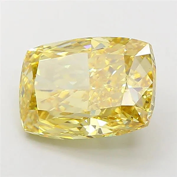 5.08ct Cushion modified Lab Grown Diamond (Colour Fancy Intense Yellow, Clarity VVS2, IGI Certified)