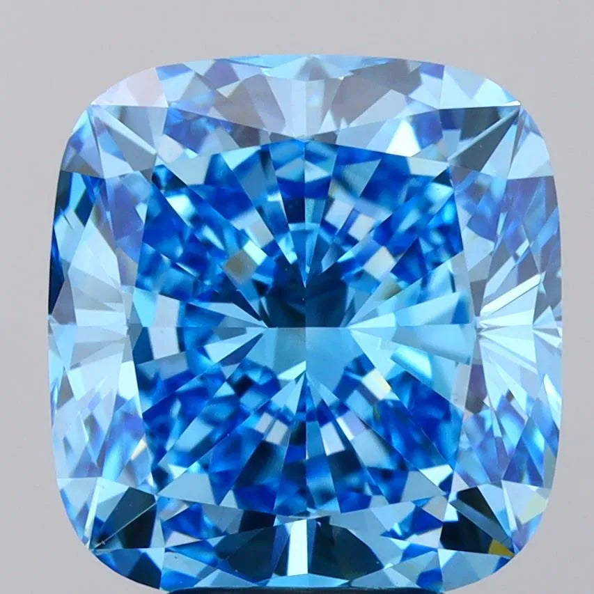 5.08ct Cushion modified Lab Grown Diamond (Colour Fancy Vivid Blue, Clarity VS1, IGI Certified)