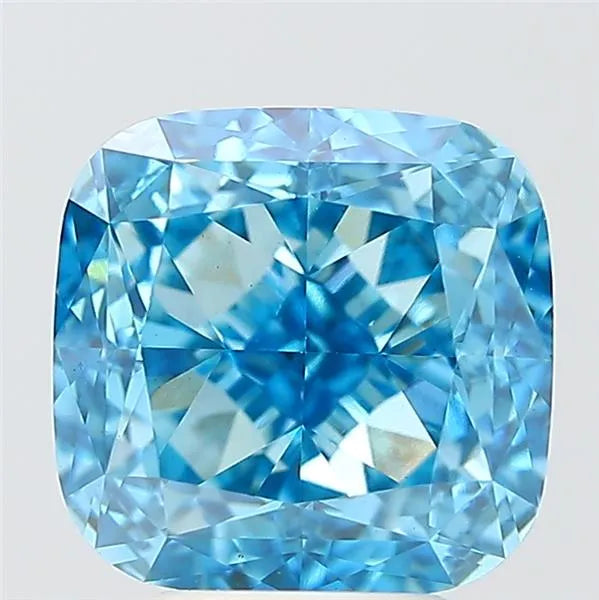 5.08ct Cushion modified Lab Grown Diamond (Colour Fancy Vivid Blue, Clarity VS1, IGI Certified)