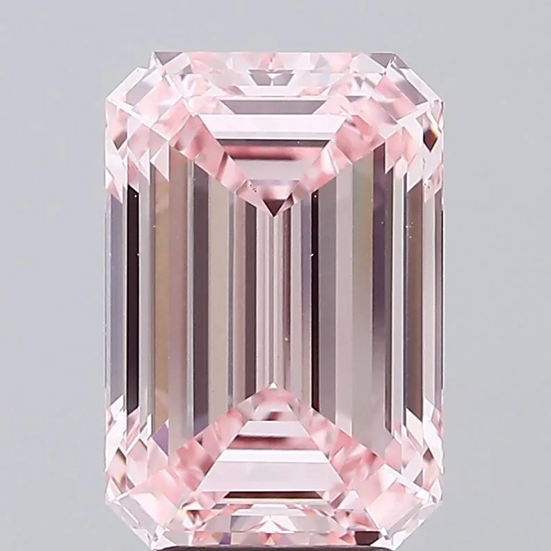 5.08ct Emerald Lab Grown Diamond (Colour Fancy Intense Pink, Clarity VVS2, IGI Certified)