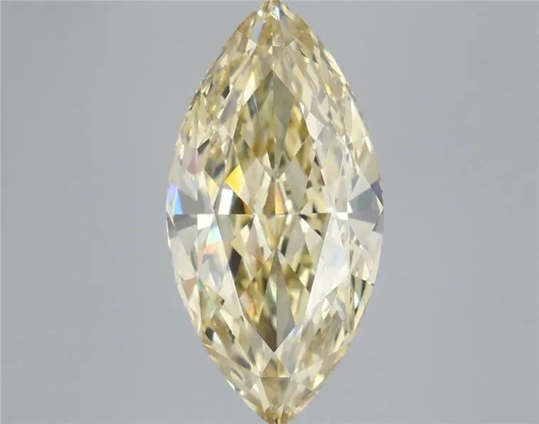 5.08ct Marquise Lab Grown Diamond (Colour Fancy Yellow, Clarity VVS2, IGI Certified)
