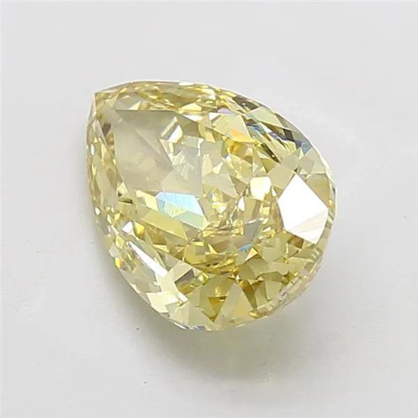 5.08ct Pear Lab Grown Diamond (Colour Fancy Intense Yellow, Clarity VVS2, IGI Certified)