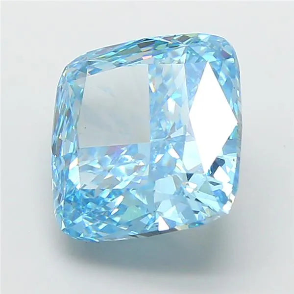 5.09ct Cushion modified Lab Grown Diamond (Colour Fancy Vivid Blue, Clarity VS1, IGI Certified)