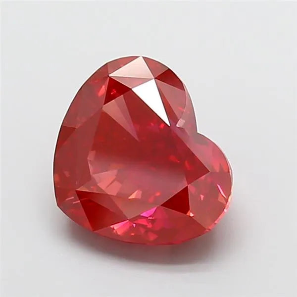 5.09ct Heart Lab Grown Diamond (Colour Fancy Vivid Red, Clarity VS1, IGI Certified)
