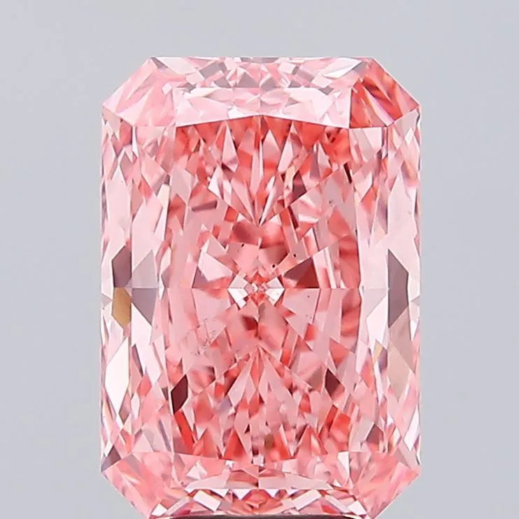 5.09ct Radiant Lab Grown Diamond (Colour Fancy Vivid Pink, Clarity VS1, IGI Certified)