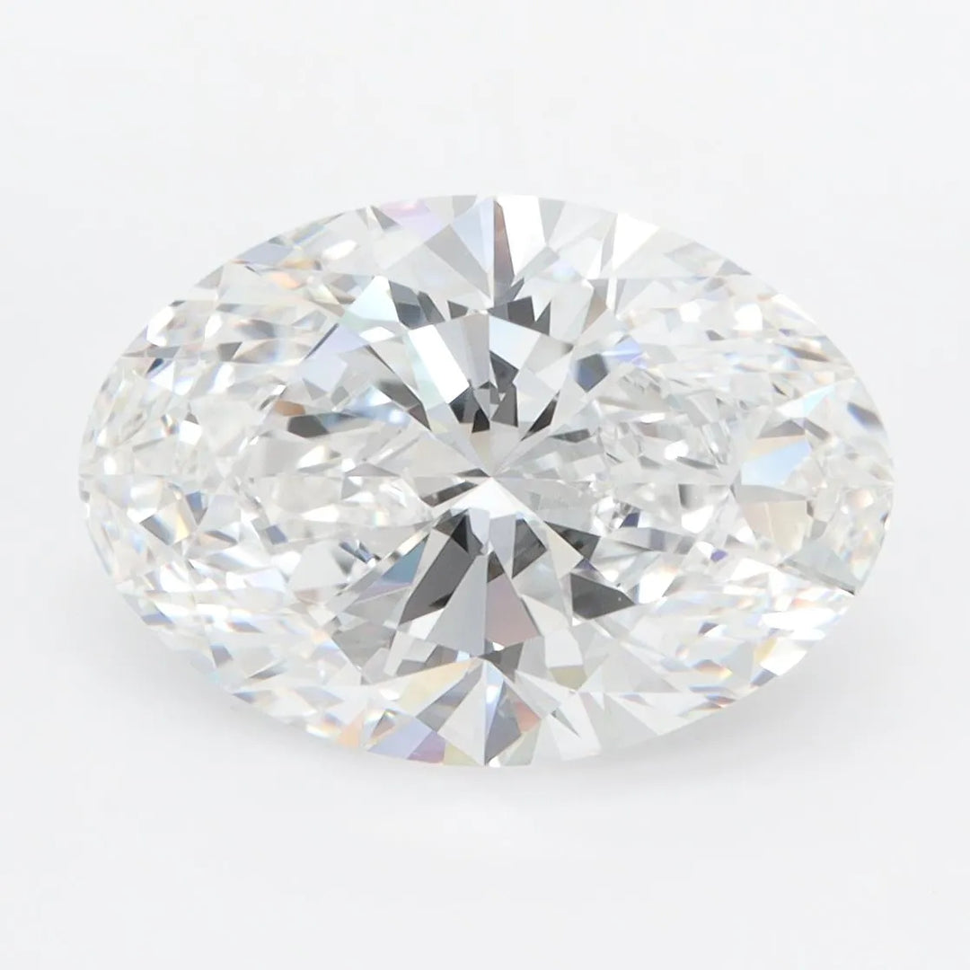 5.10ct Oval Lab Grown Diamond (Colour E, Clarity VVS1, IGI Certified)