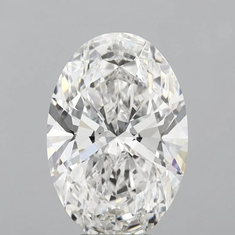 5.10ct Oval Lab Grown Diamond (Colour F, Clarity VVS2, IGI Certified)