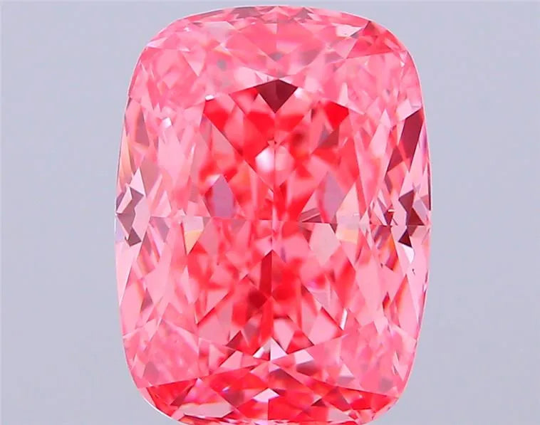 5.11ct Cushion modified Lab Grown Diamond (Colour Fancy Vivid Pink, Clarity VVS2, IGI Certified)
