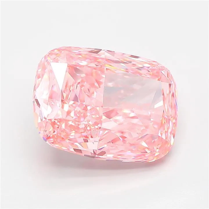 5.13ct Cushion modified Lab Grown Diamond (Colour Fancy Vivid Pink, Clarity VVS2, IGI Certified)