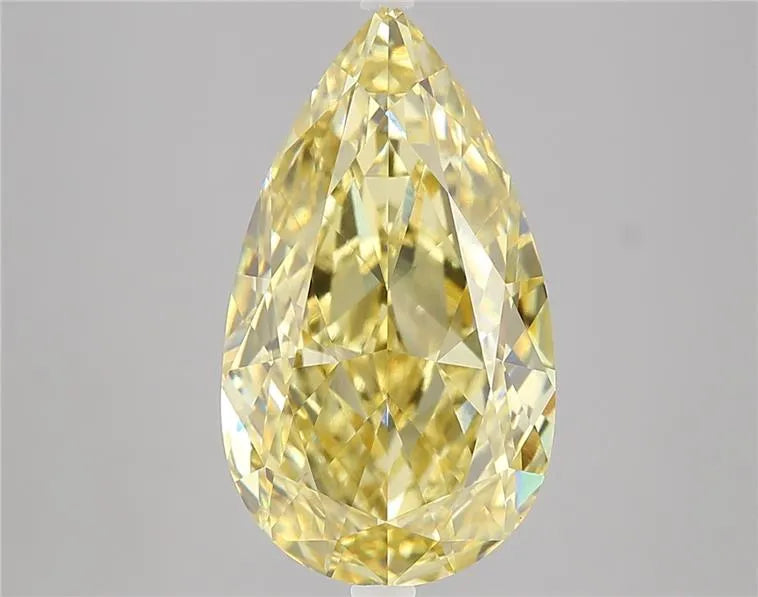 5.13ct Pear Lab Grown Diamond (Colour Fancy Intense Yellow, Clarity VVS2, IGI Certified)
