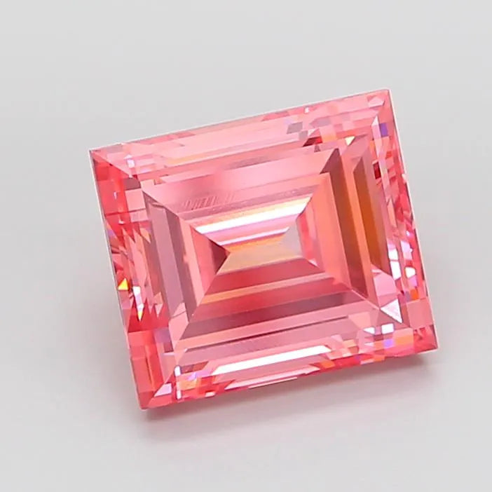 5.14ct Baguette Lab Grown Diamond (Colour Fancy Vivid Pink, Clarity VS1, IGI Certified)