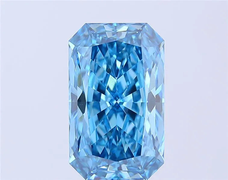 5.16ct Radiant Lab Grown Diamond (Colour Fancy Vivid Blue, Clarity VS2, IGI Certified)