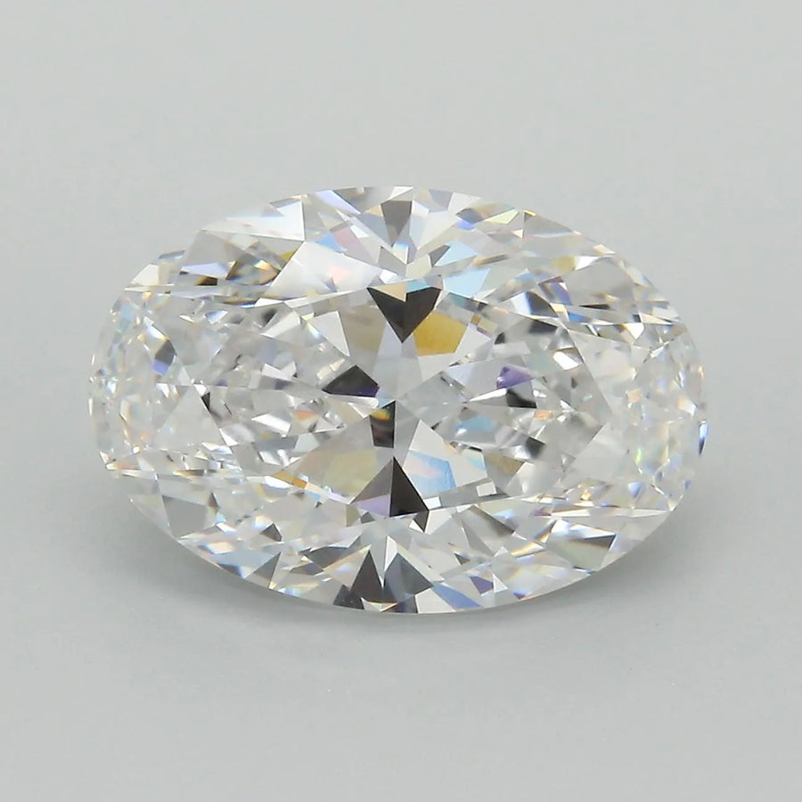 5.19ct Oval Lab Grown Diamond (Colour D, Clarity VVS2, IGI Certified)