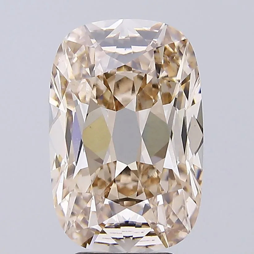 5.20ct Cushion Lab Grown Diamond (Colour Very Light Brown, Clarity VVS2, IGI Certified)