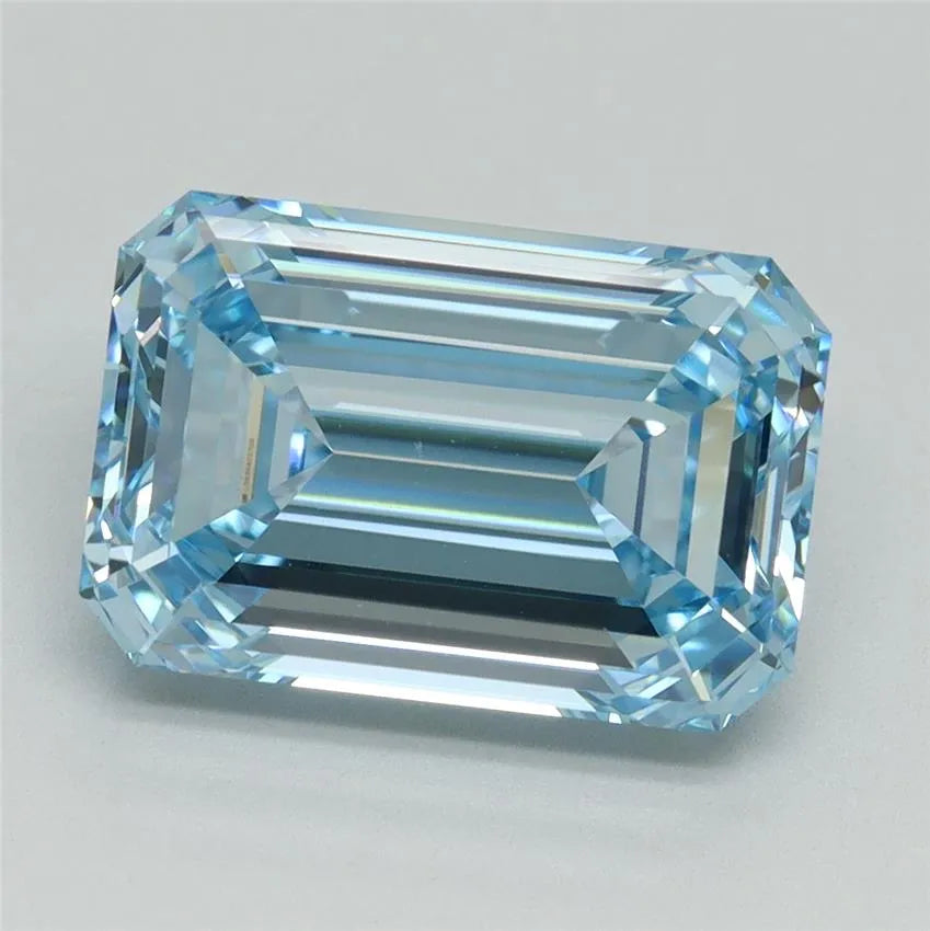 5.20ct Emerald Lab Grown Diamond (Colour Fancy Intense Blue, Clarity VVS2, IGI Certified)