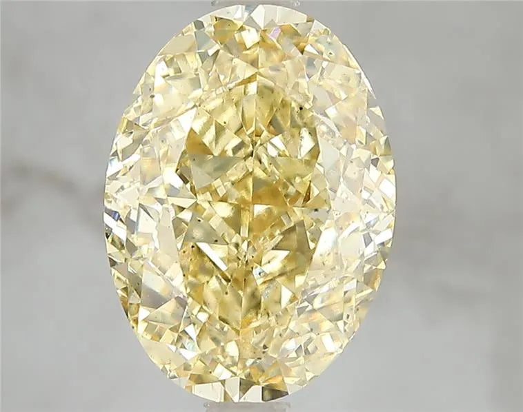 5.20ct Oval Lab Grown Diamond (Colour Fancy Intense Yellow, Clarity SI1, IGI Certified)
