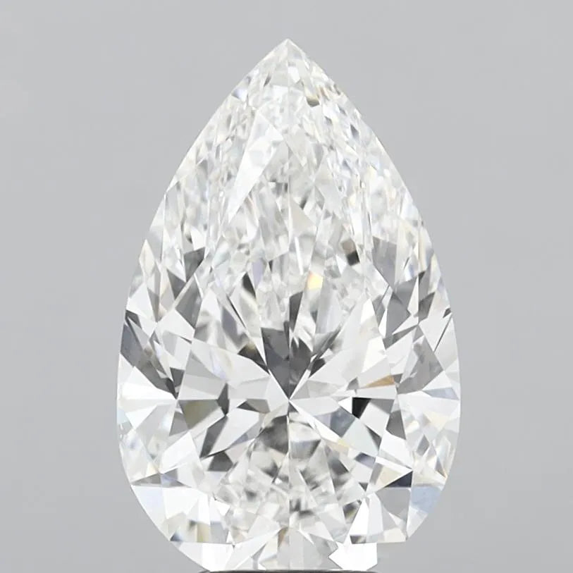 5.20ct Pear Lab Grown Diamond (Colour E, Clarity VVS2, IGI Certified)