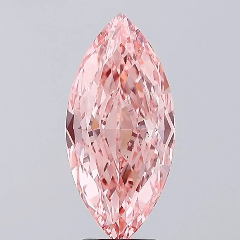 5.21ct Marquise Lab Grown Diamond (Colour Fancy Vivid Pink, Clarity VVS2, IGI Certified)
