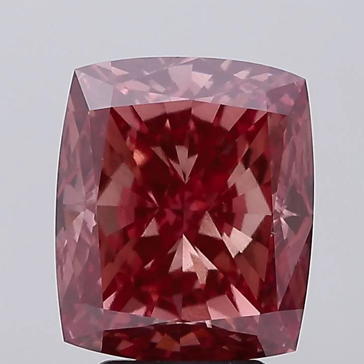 5.22ct Cushion modified Lab Grown Diamond (Colour Fancy Vivid Pink, Clarity VS1, IGI Certified)