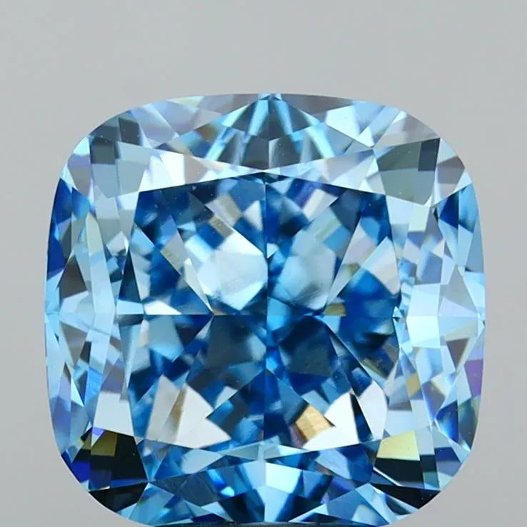 5.23ct Cushion modified Lab Grown Diamond (Colour Fancy Vivid Blue, Clarity VS1, Cut VG, IGI Certified)