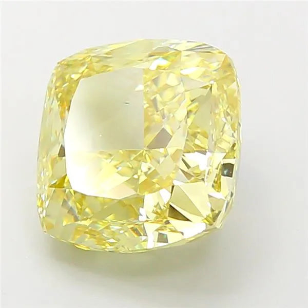 5.25ct Cushion modified Lab Grown Diamond (Colour Fancy Yellow, Clarity VS1, IGI Certified)