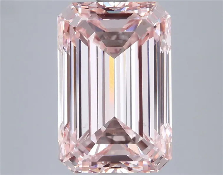 5.25ct Emerald Lab Grown Diamond (Colour Fancy Intense Pink, Clarity VS1, IGI Certified)