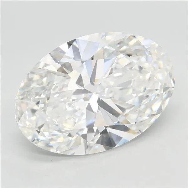 5.29ct Oval Lab Grown Diamond (Colour E, Clarity VVS2, IGI Certified)