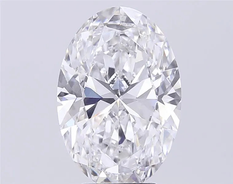 5.30ct Oval Lab Grown Diamond (Colour D, Clarity VVS2, IGI Certified)
