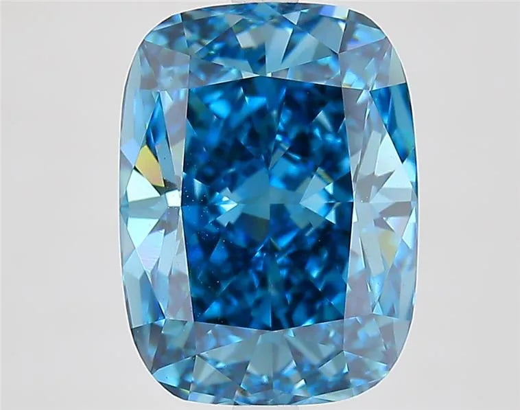 5.31ct Cushion modified Lab Grown Diamond (Colour Fancy Vivid Blue, Clarity VVS2, IGI Certified)