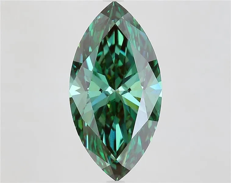 5.31ct Marquise Lab Grown Diamond (Colour Fancy Vivid Green, Clarity VS1, IGI Certified)