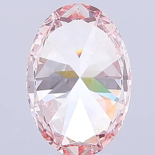 5.32ct Oval Lab Grown Diamond (Colour Fancy Vivid Pink, Clarity VS2, IGI Certified)