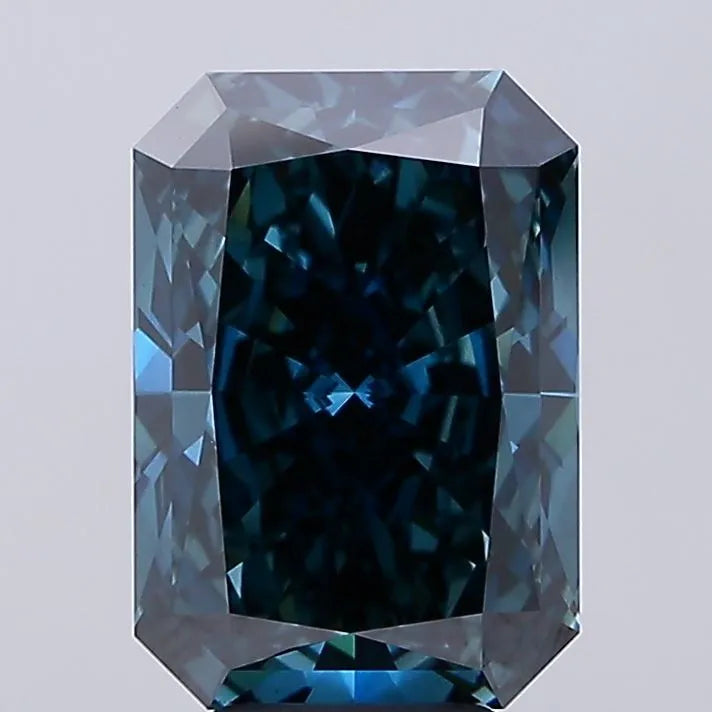 5.39ct Radiant Lab Grown Diamond (Colour Fancy Deep Blue, Clarity VS1, IGI Certified)