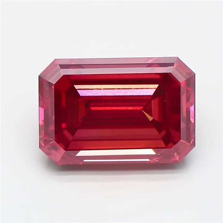 5.42ct Emerald Lab Grown Diamond (Colour Fancy Deep Pink, Clarity VS2, IGI Certified)