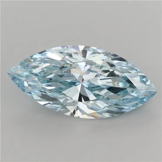 5.44ct Marquise Lab Grown Diamond (Colour Fancy Intense Blue, Clarity VS1, IGI Certified)