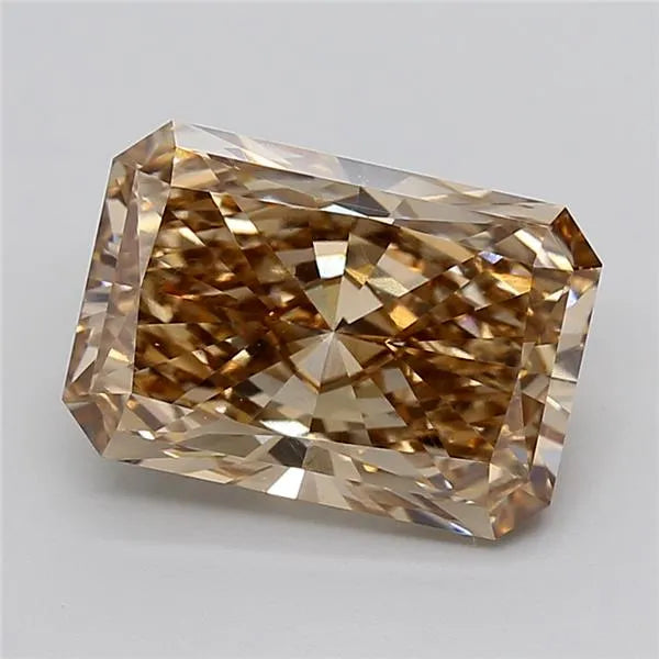 5.46ct Radiant Lab Grown Diamond (Colour Fancy Brown, Clarity VS1, IGI Certified)