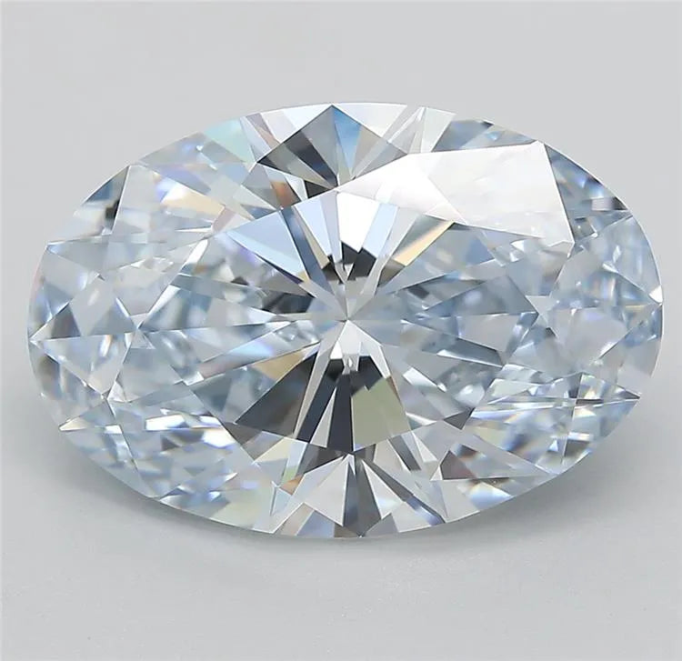 5.54ct Oval Lab Grown Diamond (Colour Fancy Blue, Clarity IF, Cut EX, IGI Certified)