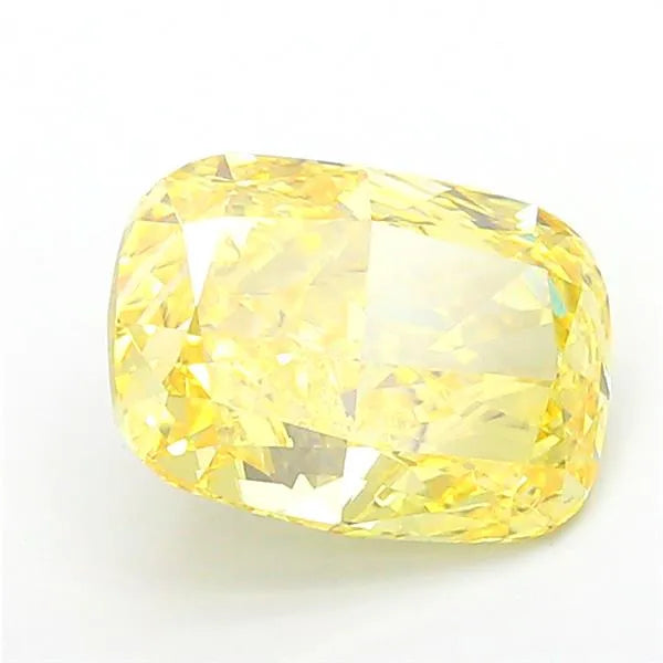 5.55ct Cushion modified Lab Grown Diamond (Colour Fancy Vivid Yellow, Clarity VS1, IGI Certified)