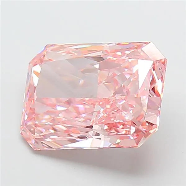 5.55ct Radiant Lab Grown Diamond (Colour Fancy Vivid Pink, Clarity VVS2, IGI Certified)