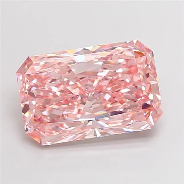 5.56ct Radiant Lab Grown Diamond (Colour Fancy Vivid Pink, Clarity VVS2, IGI Certified)
