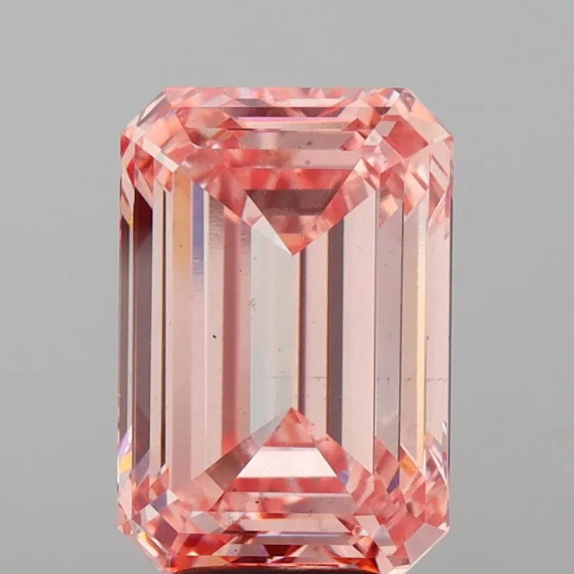 5.57ct Emerald Lab Grown Diamond (Colour Fancy Intense Pink, Clarity VS2, IGI Certified)