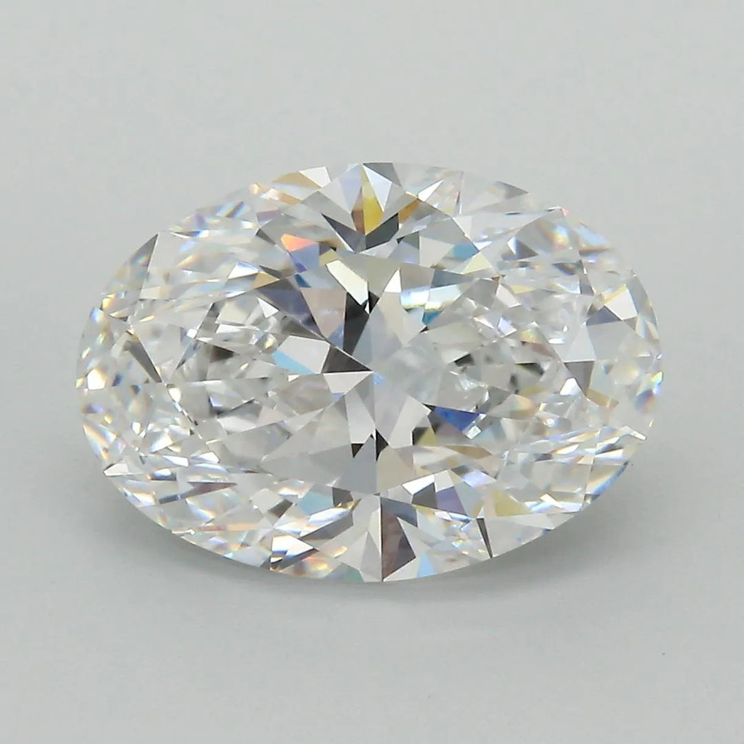 5.70ct Oval Lab Grown Diamond (Colour D, Clarity VVS2, Cut VG, IGI Certified)