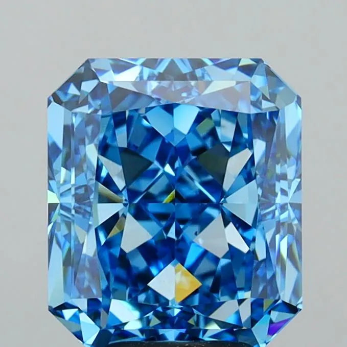 5.71ct Radiant Lab Grown Diamond (Colour Fancy Vivid Blue, Clarity VVS2, Cut VG, IGI Certified)