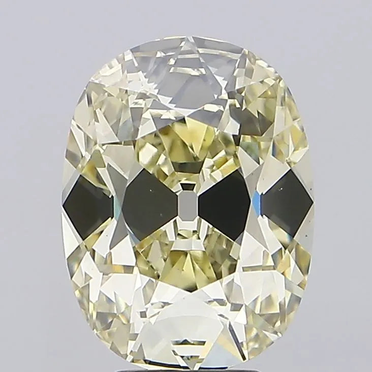 5.73ct Cushion modified Lab Grown Diamond (Colour Fancy Light Yellow, Clarity VVS2, IGI Certified)