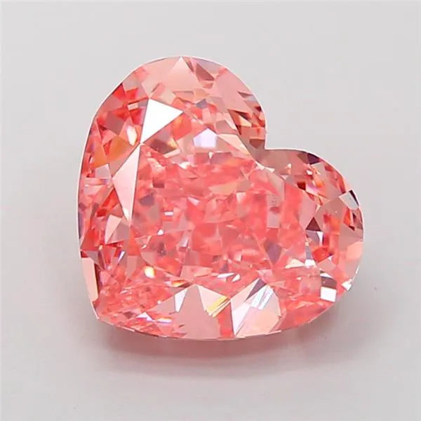 5.78ct Heart Lab Grown Diamond (Colour Fancy Vivid Pink, Clarity VS1, IGI Certified)
